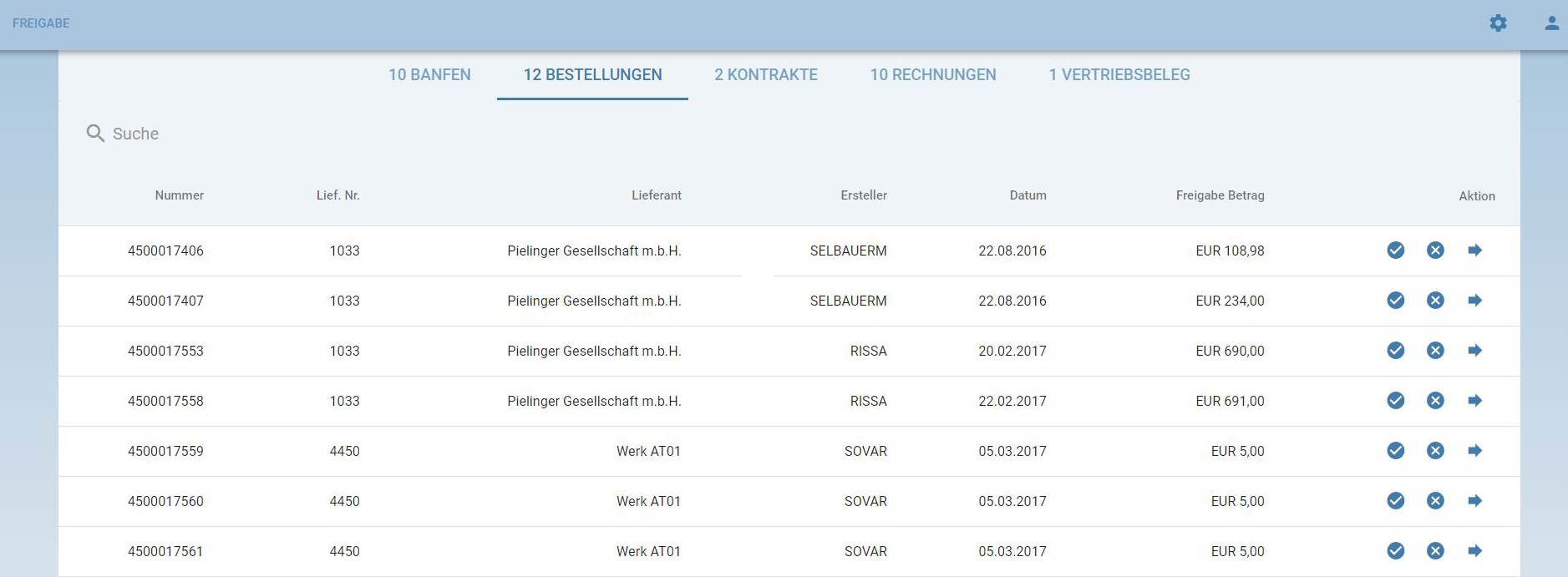 EPO Freigabe App HTML5 Fiori SAP MM Bestellung Workflow 1